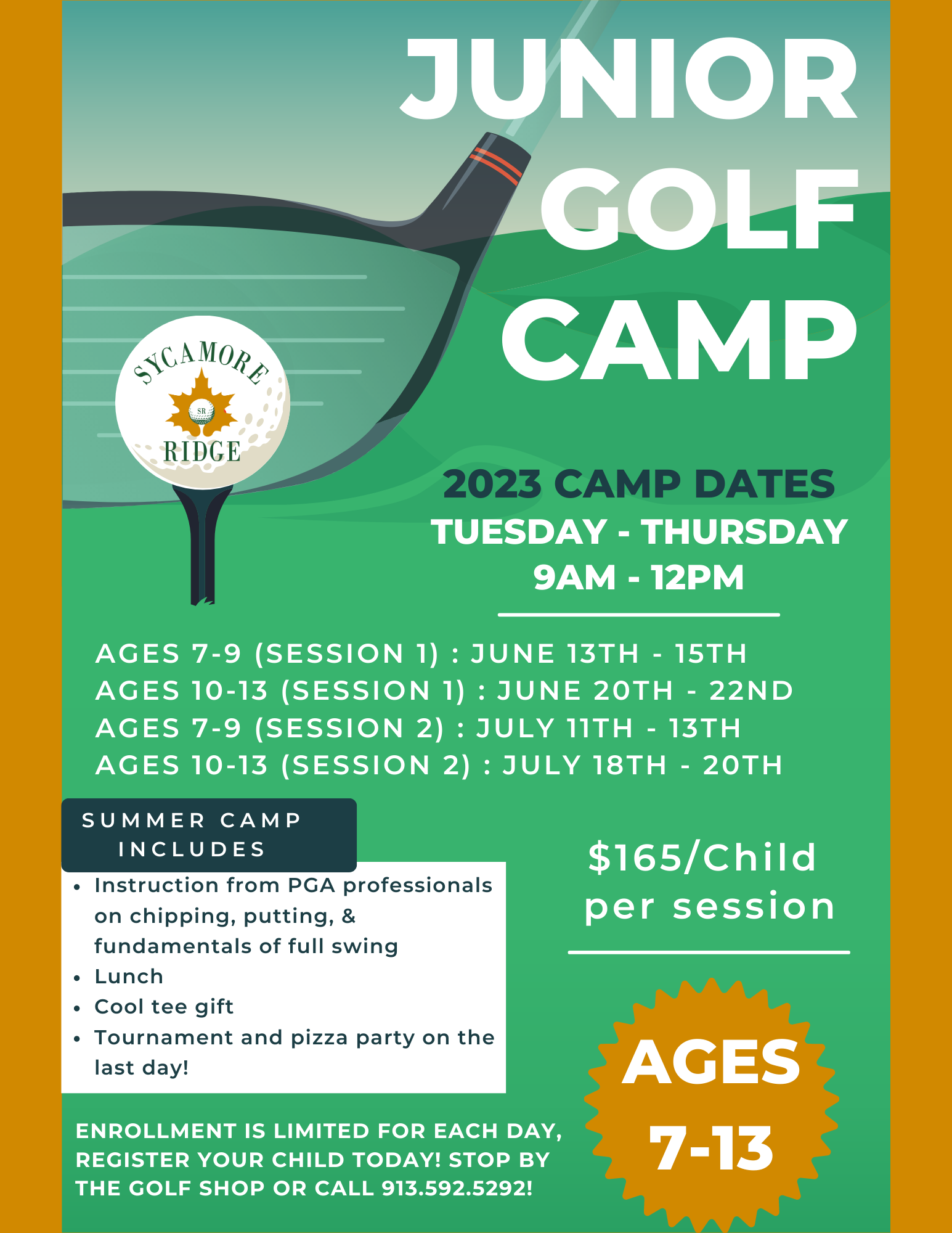 Sycamore Ridge Golf Club - Junior Camp